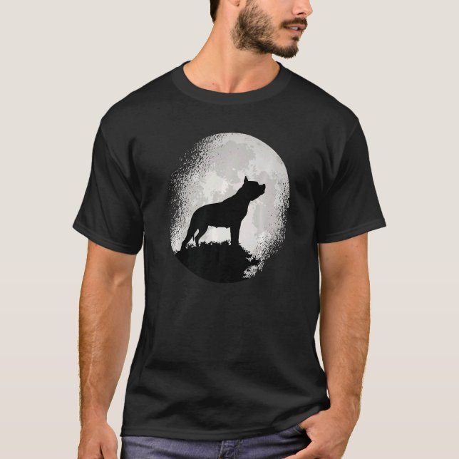 Camiseta Amstaff American Staffordshire Terrier Retro (Anverso)
