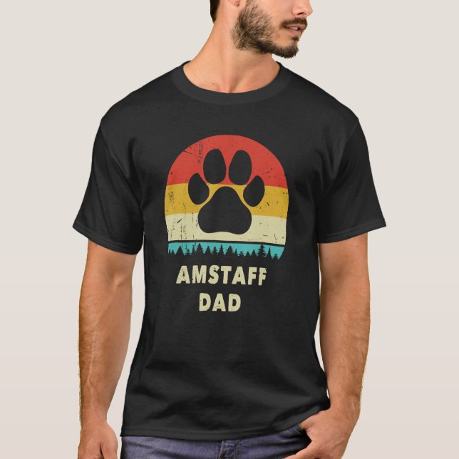 Camiseta Amstaff Dad Men American Staffordshire Terrier V (Anverso)