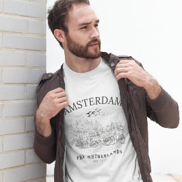 Camiseta Amsterdam Beautiful Vintage Landscape
