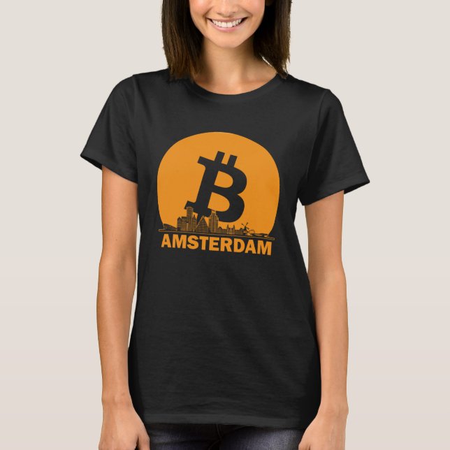 Camiseta Amsterdam Bitcoin Maximalist  Bitcoin Amsterdam Sk (Anverso)