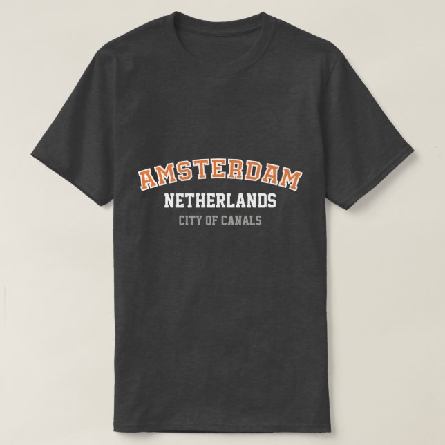 Camiseta Amsterdam Dark Style T-Shirt (Diseño del anverso)