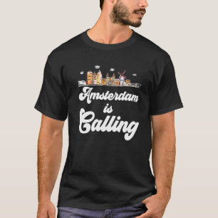 Camiseta Amsterdam está llamando