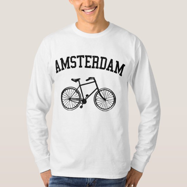 Camiseta Ámsterdam - Holanda - Holanda Regalo de bicicletas (Anverso)