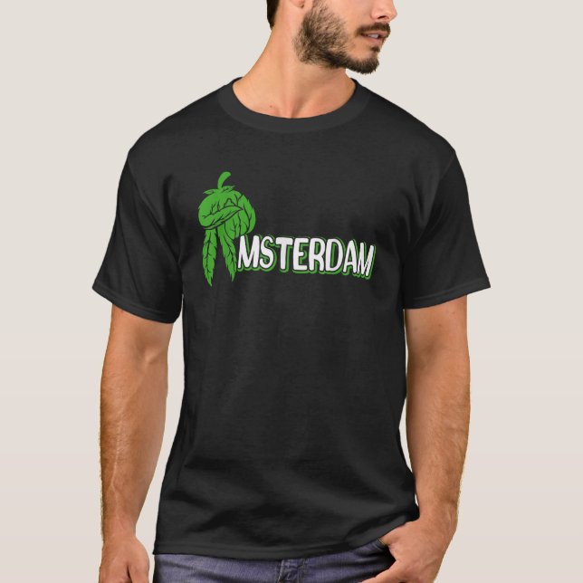 Camiseta Amsterdam Holiday Holland Weed (Anverso)