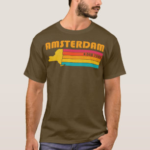 Camiseta Ámsterdam New York Vintage Distresress Souvenir