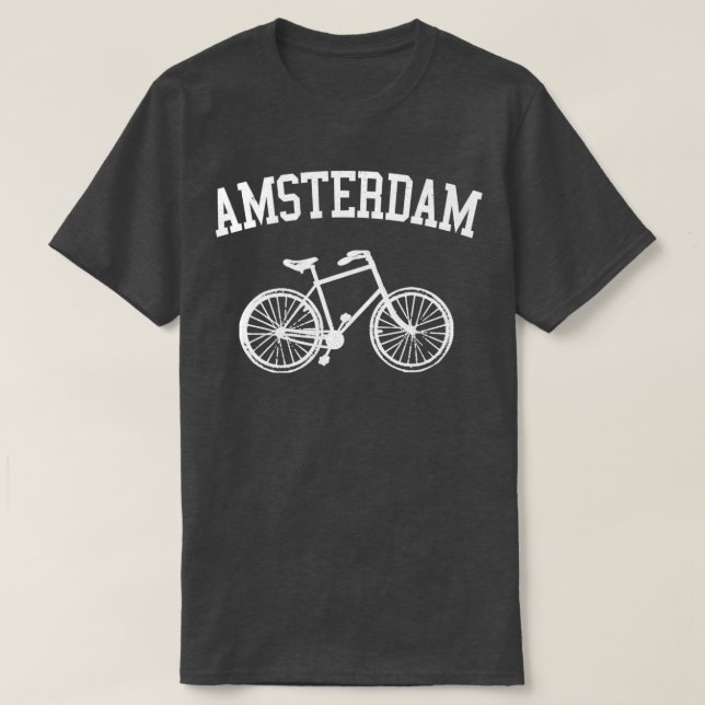 Camiseta Amsterdam Países Bajos Bicicleta Hollo Pullo (Diseño del anverso)