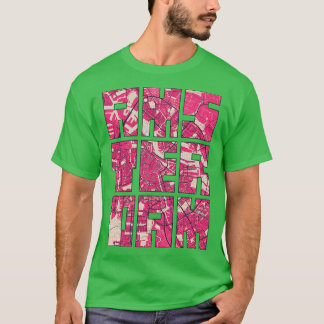 Camiseta Ámsterdam Países Bajos Blossom City Map Typography