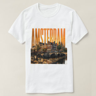 Camiseta Amsterdam Países Bajos Canales Dorados 🗺️
