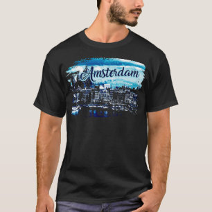 Camiseta Ámsterdam Países Bajos Holanda Cityscape 1