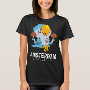Camiseta Amsterdam Parakeet Mushroom Holland Países Bajos