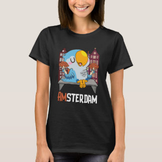 Camiseta Amsterdam Parakeet Mushroom Holland The Netherland
