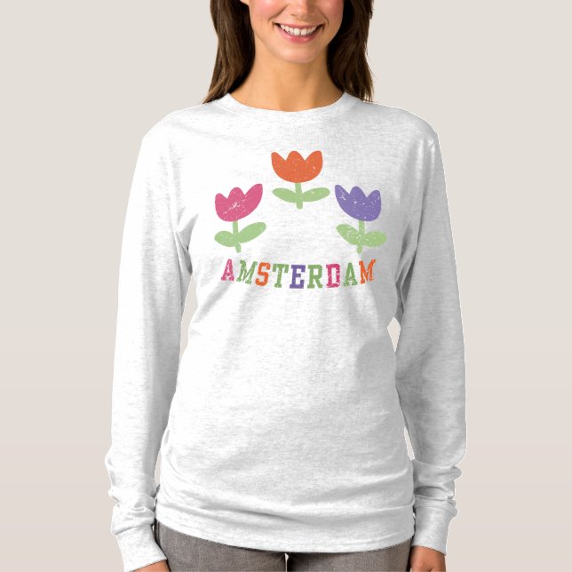 Camiseta Amsterdam Tulips (Anverso)