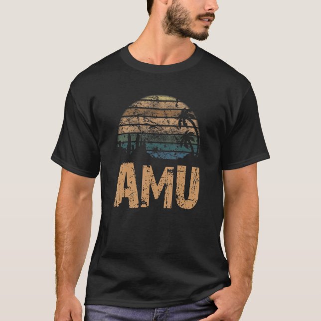 Camiseta AMU Vintage Sunset Trastornado (Anverso)