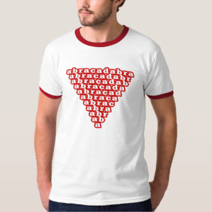 Camiseta Amuleto Mágico del Triángulo Invertido Abracadabra