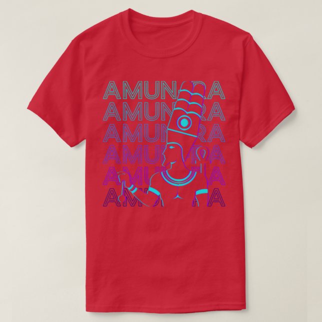 Camiseta Amun Ra El Dios Egipcio Amun Re El Antiguo Egipto  (Diseño del anverso)