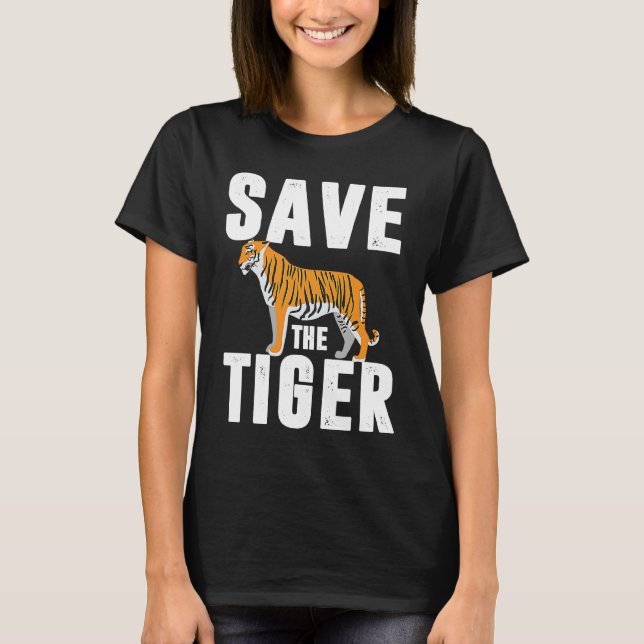 Camiseta amur tiger tiger cage big cat big cats asiger tige (Anverso)