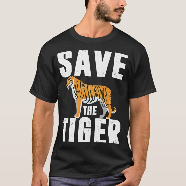 Camiseta amur tiger tiger cage big cat big cats asiger tige (Anverso)