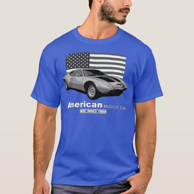 Camiseta AMX3 American Muscle 60s 70s Old is Gold (Anverso)