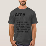 Camiseta AMY Definition Personalized Name Funny Birthday<br><div class="desc">AMY Definition Personalized Name Funny Birthday . Check out our birthday t shirt selection for the very best in unique or custom,  handmade pieces from our shops.</div>