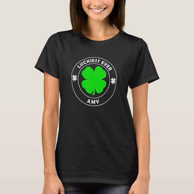 Camiseta Amy Lucky St Patrick S Day (Anverso)