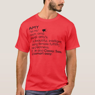 Camiseta Amy Nombre Definición Amy Nombre Mujer