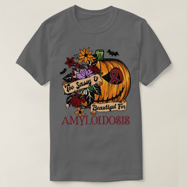 Camiseta Amyloidosis Sensibilización retrospectiva hallowee (Diseño del anverso)