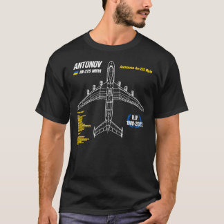 Camiseta AN-225 Antonov Mriya Cargo Plane RIP Poster Classi