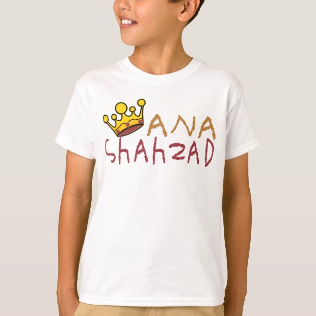 CAMISETA ANA SHAHZAD. (Anverso)