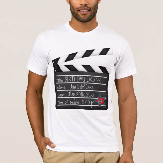 Camiseta Añada a su director de película de las palabras (Anverso)