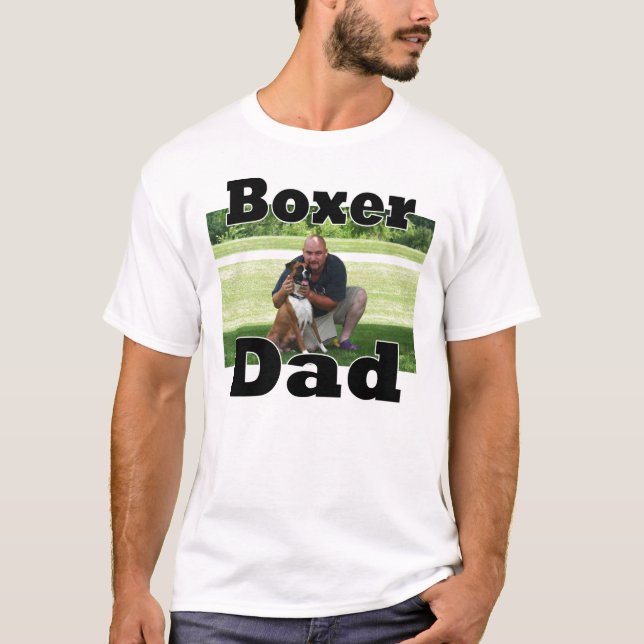Camiseta AÑADA a SU PAPÁ del boxeador de la FOTO (Anverso)