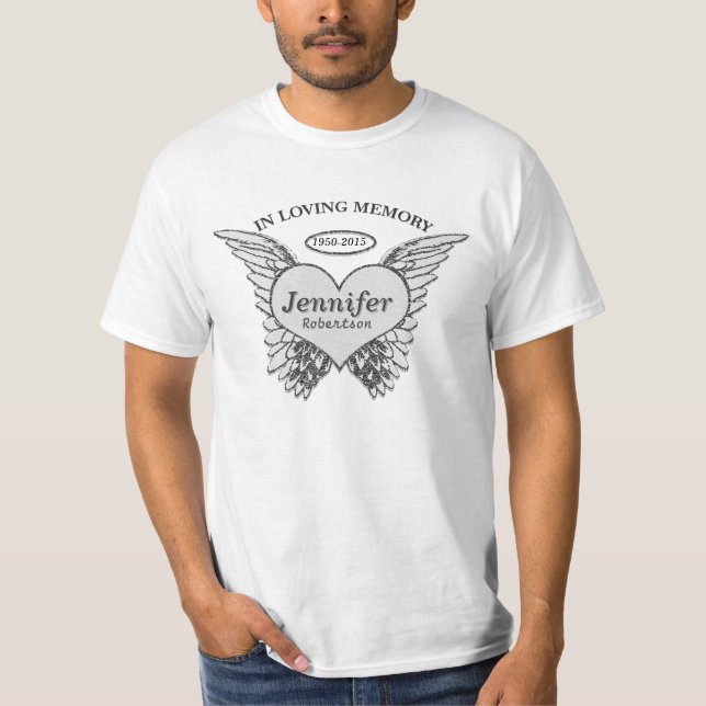 Camiseta Añada las alas conocidas del ángel (Anverso)