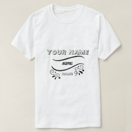 Camiseta añade el nombre de tu logotipo personal