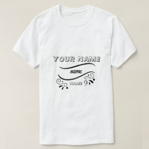 Camiseta añade el nombre de tu logotipo personal