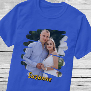Camiseta Añade tu foto y nombre. Regalo personalizado perso
