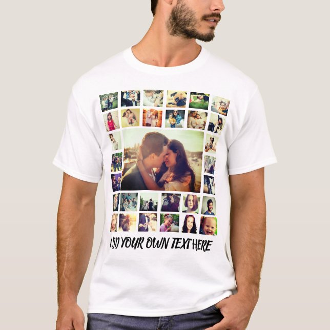 Camiseta Añade tu propia foto y texto (Anverso)