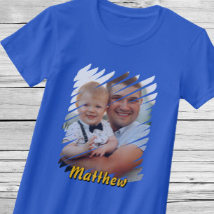 Camiseta Añade tu retrato y nombre. Regalo personalizado pe