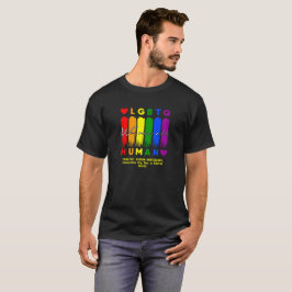 Camiseta Añade tu texto, todos somos humanos LGBT Arcoiris