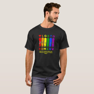 Camiseta Añade tu texto, todos somos humanos LGBT Arcoiris 