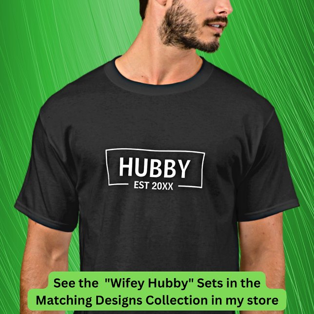 Camiseta Añadir año de cambio Texto de soborno Wifey, parej (Subido por el creador)