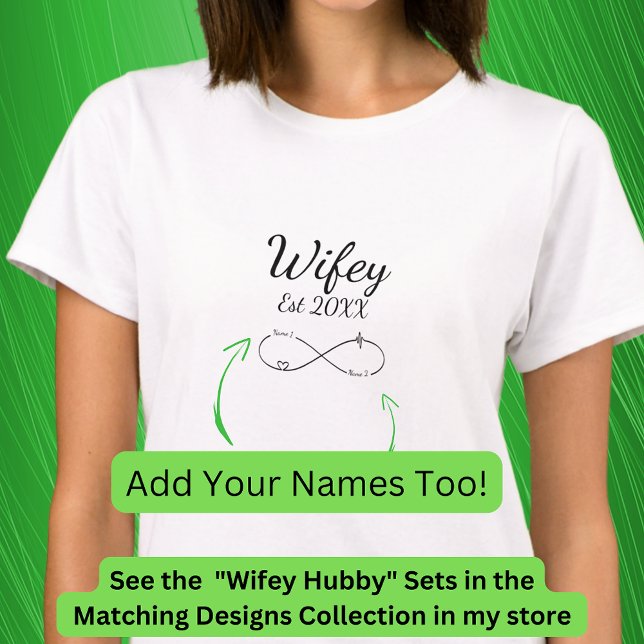 Camiseta Añadir año, nombres, cambiar el texto infinito, es (Subido por el creador)
