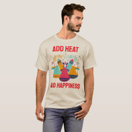 Camiseta Añadir Calor Añadir Felicidad Amante del Curry