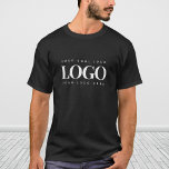 Camiseta Añadir el logotipo de Rectangle Business Minimalis<br><div class="desc">Esta elegante camiseta sería ideal para uso personal o de negocios. Añade fácilmente tu propio logotipo haciendo clic en la opción "personalizar".</div>