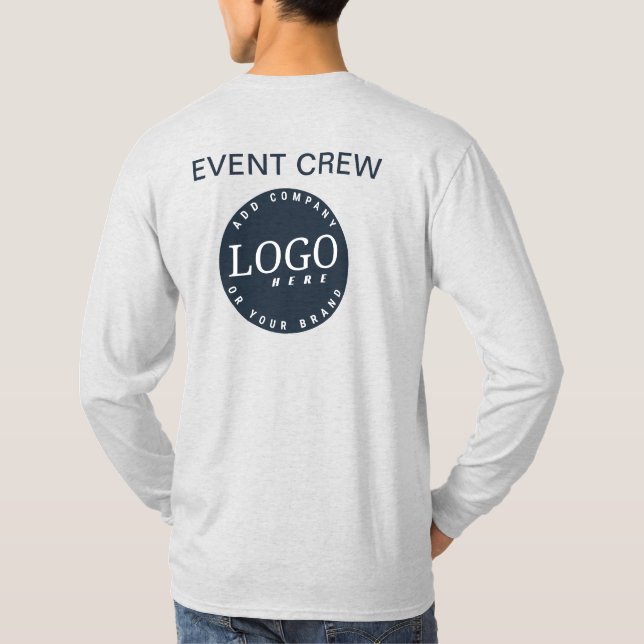 Camiseta Añadir el logotipo de su empresa Eventos del perso (Reverso)