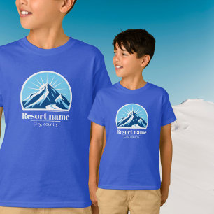Camiseta Añadir el nombre de la montaña o de la estación de