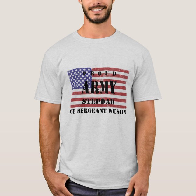 Camiseta Añadir el nombre de su hijastro: Orgulloso camisón (Anverso)