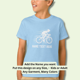 Camiseta Añadir el nombre / el texto del piloto de velocida
