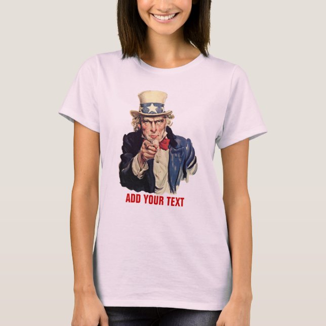 Camiseta Añadir el texto (Anverso)