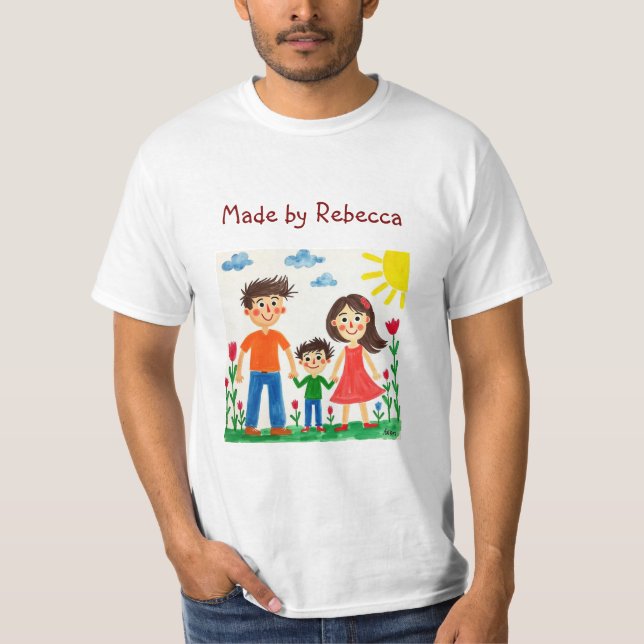 Camiseta Añadir el trabajo de su hijo a esta taza de café (Anverso)