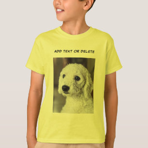 Camiseta Añadir imágenes fotográficas y niños con texto ama