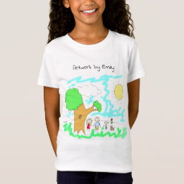 Camiseta Añadir la ilustración de su hijo a esto